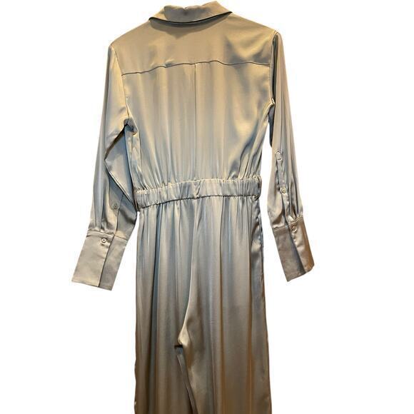 Nordstrom Brand, MELLODAY Long Sleeve Stain Utility Jumpsuit in Olive Size Small - Picture 10 of 13